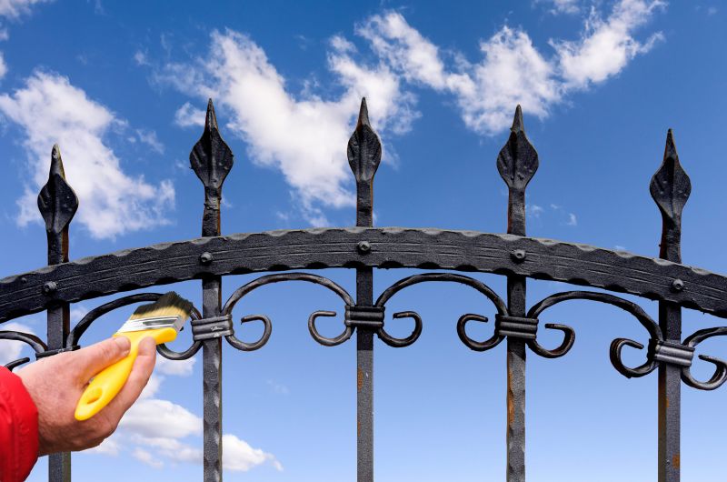 Galvanized Fence Painting in Waco, TX